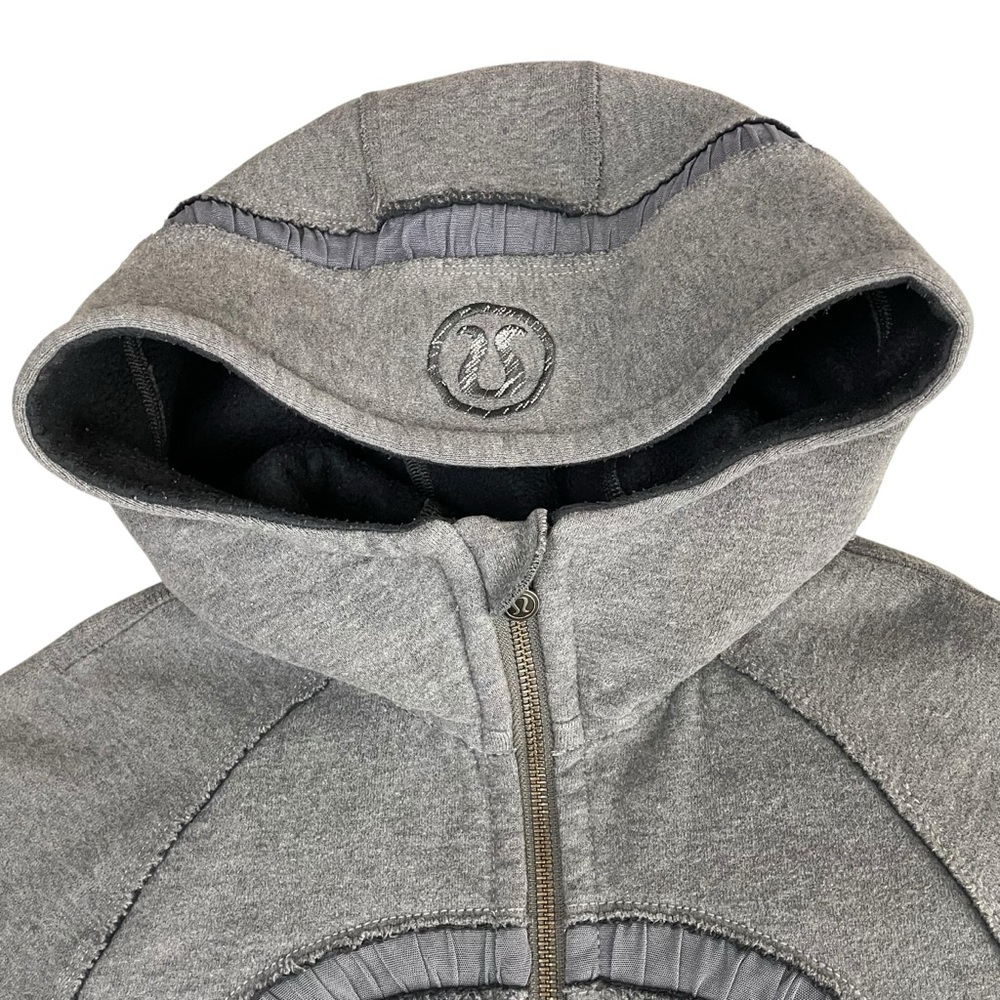 lululemon Scuba Full Zip Hoodie Special Edition Gray Sz 4 - Picture 5 of 14